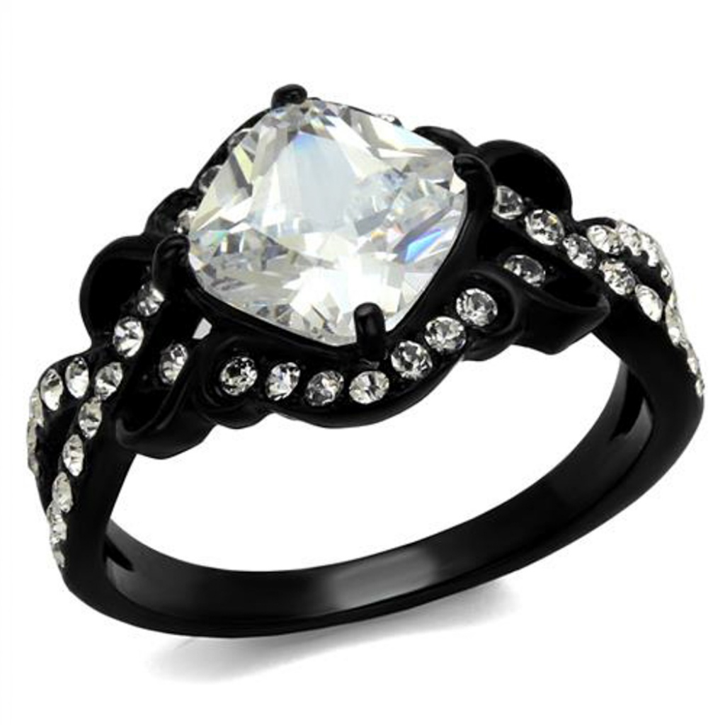 228 Ct Zirconia Stainless Steel Engagement Ring
